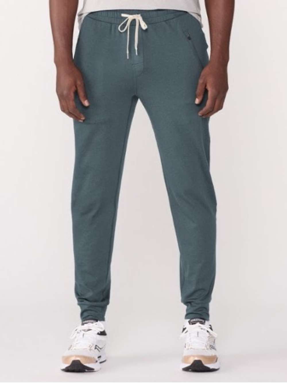Vuori Men's Ponto Performance Joggers Dark Teal Green Pants Size Small